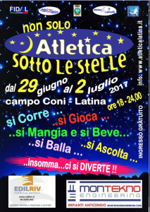 atletica sotto le stelle